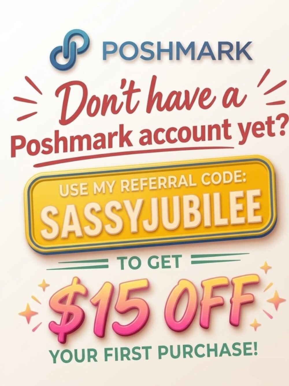 Referral code SASSYJUBILEE